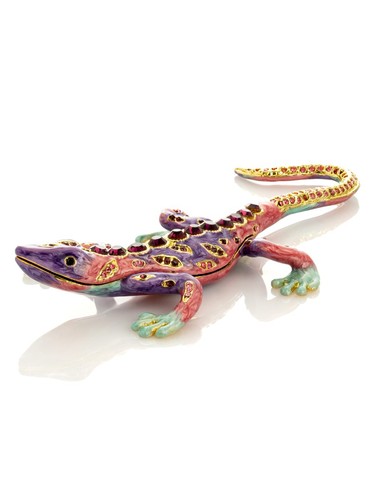 Boîte bibelots lézard - boîte,