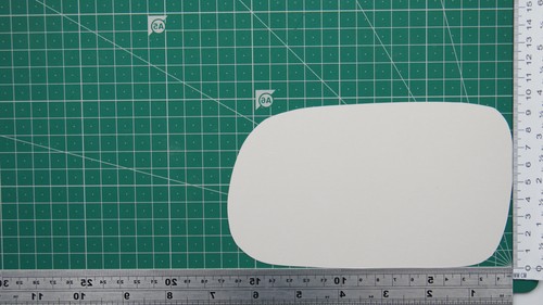 Glace rétroviseur gauche - de,