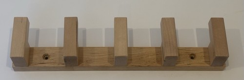 Ikea molger wooden 5 hook - 11",