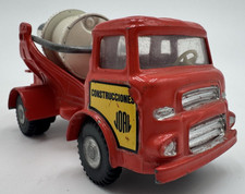 Jouet camion chantier JOAL Camion toupie rare en rouge Constructionnes mécanique