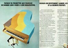 Publicité Advertising 1120 1973  Papago   nouvelle matière décor piano Steinway 