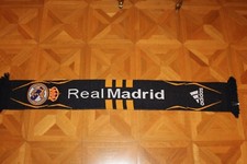 Ancienne Echarpe Football REAL MADRID * ADIDAS,motifs recto et verso