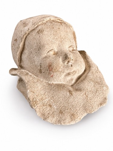 Sculpture bébé bonnet - bébé,