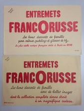 LOT 2 ANCIENS BUVARDS ENTREMETS FRANCORUSSE