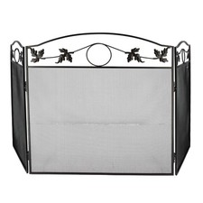 Grille de protection cheminée - Pare feu cheminée - Pliable 3 panneaux - Longueu