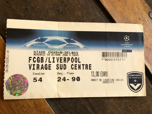 Ticket bordeaux v - bordeaux,
