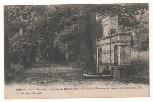 Cpa nérac fontaine du - cpa, :