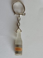 Porte clé vintage, années 60 : Bouteille en 3D Eau Minérale VITTEL