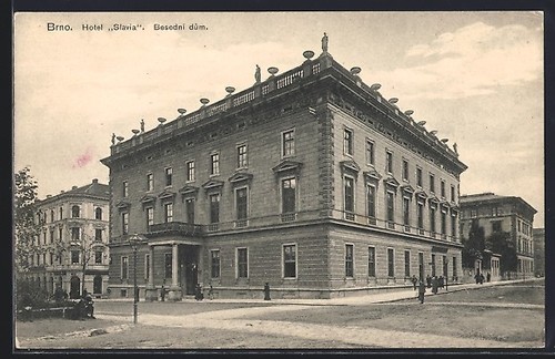 Carte postale brno hotel - carte,