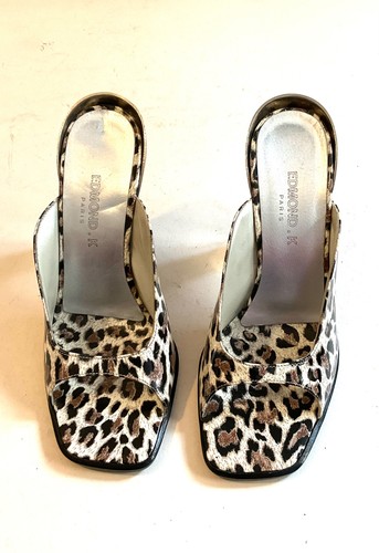 Neuves mules cuir léopard - neuves,