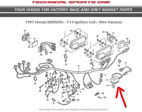 Honda rs250 nsr500 hrc - hrc, battery