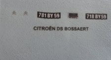 decals43.com  decalcomanie déco 1/43 citroen ds bossaert
