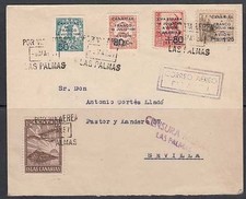 Canaries Courrier 1937 Edifil