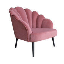Fauteuil de chambre en velours