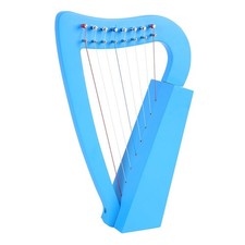  Harpe lyre en bois : harpe lyre à 8 cordes de style classique pour débutants,
