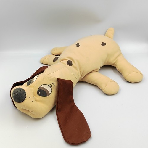 Ancienne peluche chien écru - ancienne,