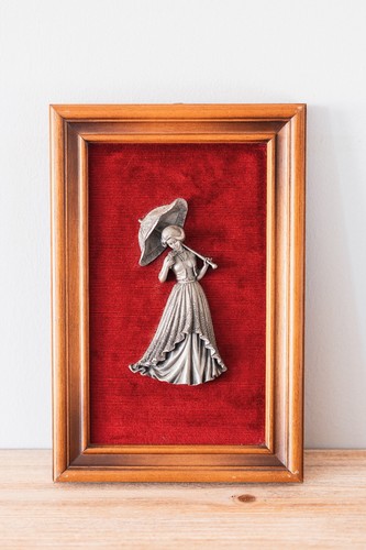 Tableau vintage demoiselle - vintage,