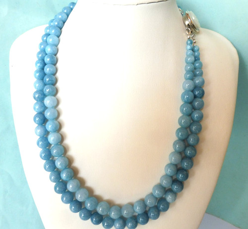 Collier jade bleu de - jade,