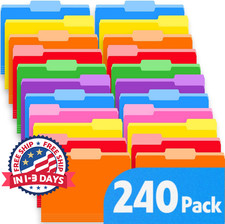 Carpetas de colores 240Pcs