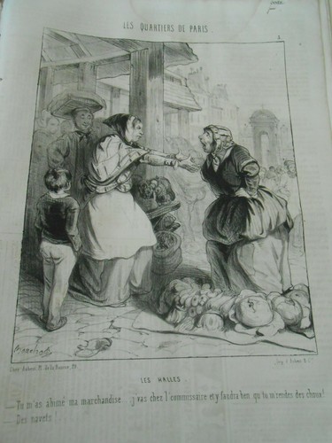 Caricature 1844 les - -,