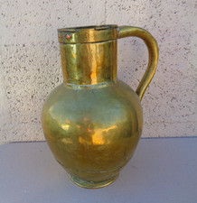 Pot à lait canne à lait ancienne en laiton