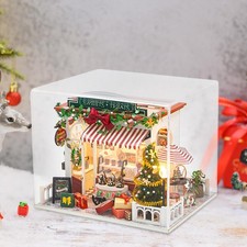Ensemble de chalet miniature de Noël à faire soi-même, polyvalent, pour