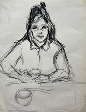 Dessin Croquis Jeune Femme À