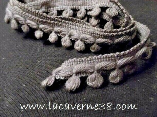 70m galon pompon ancien - ancien, gris