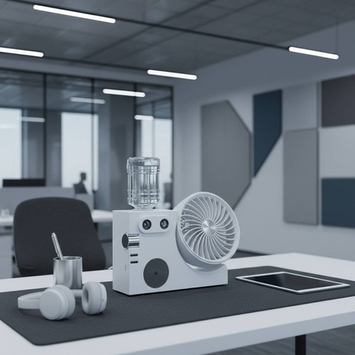 Mini ventilateur brumisateur - ventilateur, 3
