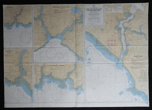 Carte marine 7138 ports - marine, n°7138