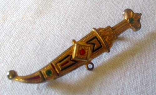 Broche rare coutelas de - coutelas, en