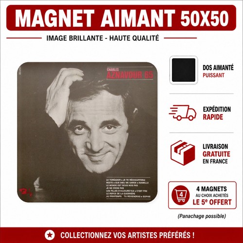 Magnet frigo charles aznavour - magnet,
