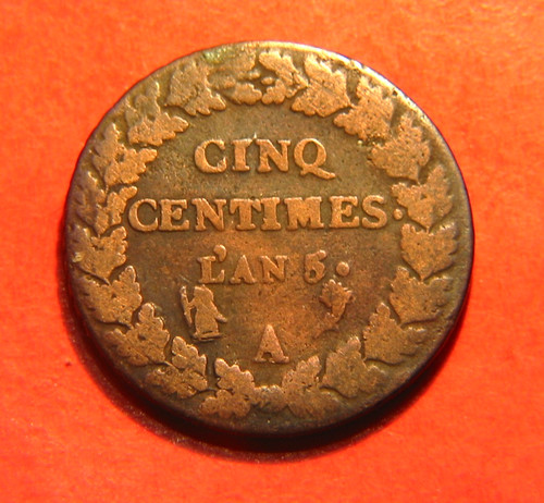 Centimes 5 a - 5, l'an