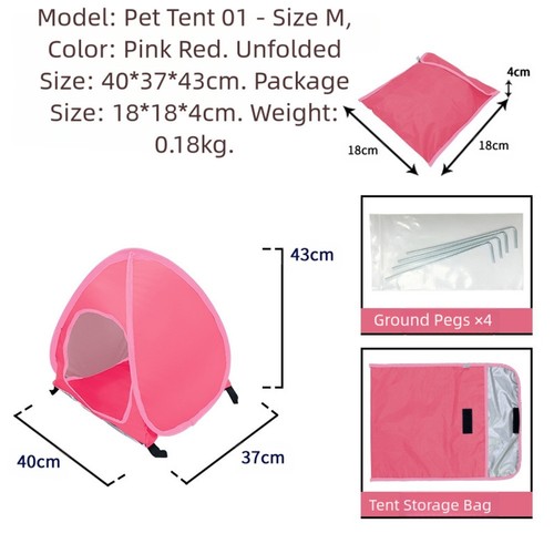 Tente portable pour animaux - , de