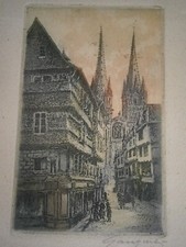 ANCIENNE GRAVURE CATHEDRALE