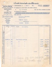 1956 SOCIETE INDUSTRIELLE DES VETEMENTS SOLIDEX A CHATEAUROUX - M. BEAUCHER A