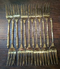 12 Fourchettes a dessert doré Boulanger