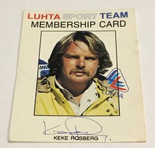 Autocollant Keke Rosberg LUHTA
