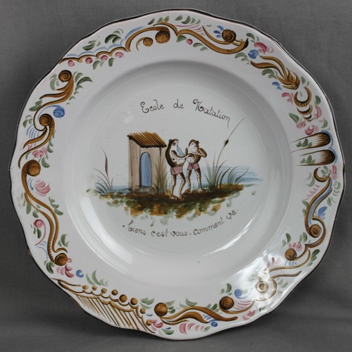Belle assiette faïence de - assiette,