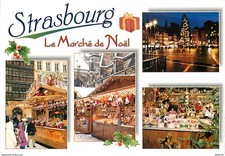 Marchés - Strasbourg - Le Marché de Noel - Multivues - Chalets en bois - CPM - V