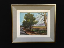 Barthélemy FRANCO (1923-2020) Paysage Provençal Animé d’un Cavalier Années 50/60