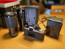 Pentax ME super + Objectif 200mm + Flash + Coffret + Certificat authenticité