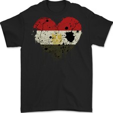 T-Shirt Pour Homme D'Amour Avec Drapeau Égyptien Jour Du Football 100% Coton
