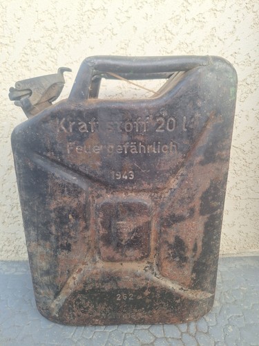 Ancien jerrican allemand ww2 - jerrican,