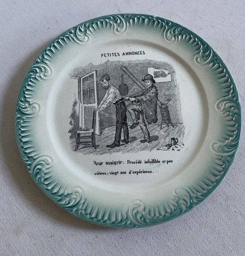 Assiette parlante ancienne - assiette,