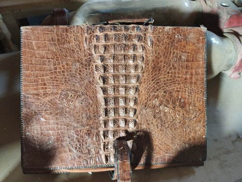 Porte document crocodile - document,