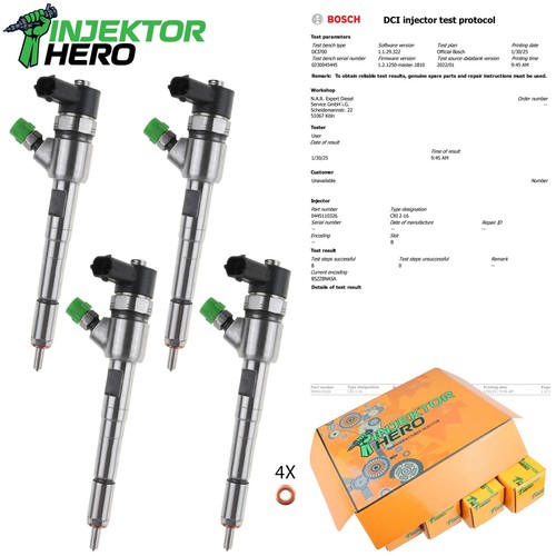 0445110326 injecteur bosch - 4x,