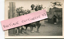 Carte PHoto à identifier Les enfants en short Niche chien + 1 carte OFFerte