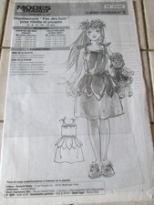 pour Marie Françoise ou Emilie Modes et Travaux, patron d'une robe non découpé