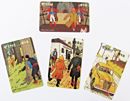 Carte téléphonique tintin - carte, le